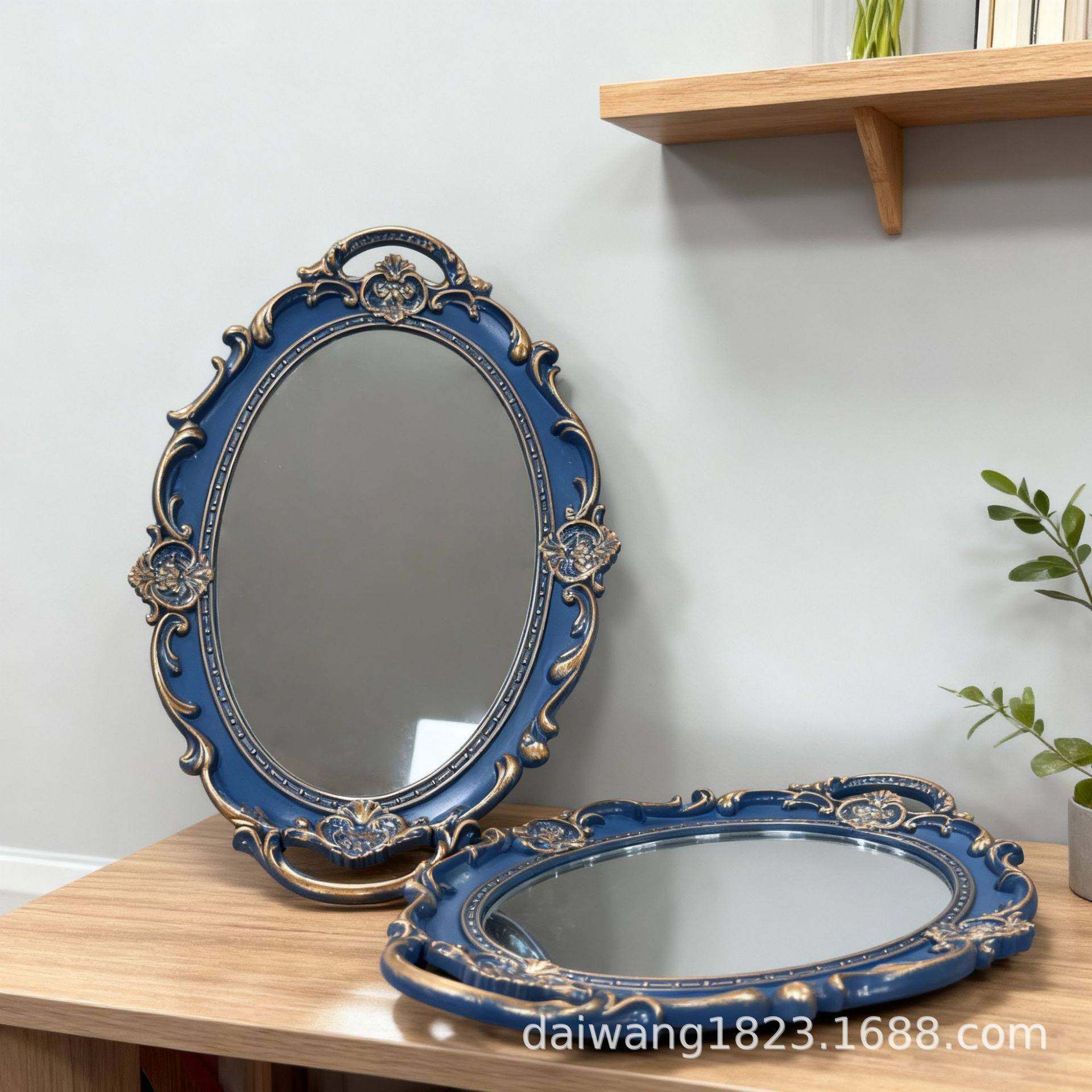 ins风复古法式玻璃镜面托盘客厅装饰摆件香薰首饰展示镜子收纳盘,节庆用品/礼品,文化创意化妆镜,淘宝优惠券,粉丝福利购,淘宝优惠卷