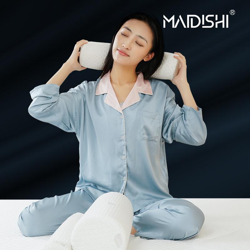 护颈枕圆形头枕护颈椎枕记忆棉枕芯圆柱枕头护颈椎枕腿枕颈枕腰枕