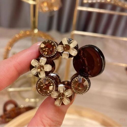 花朵小抓夹女后脑勺夹子发夹半扎短发烫发发卡过渡期2025盘发器