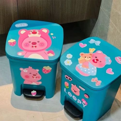 loopy小海狸露比垃圾桶可爱卡通儿童卧室客厅卫生间高颜值大容量