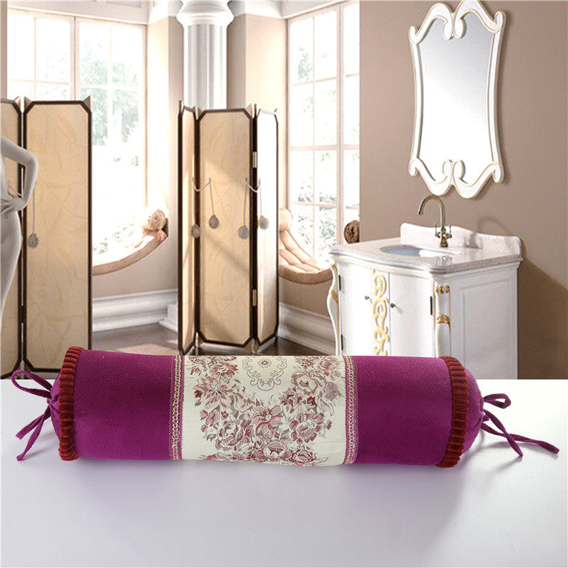 美容床罩用加长脚枕糖果枕高档美容院按摩枕头花边方枕含芯保健枕