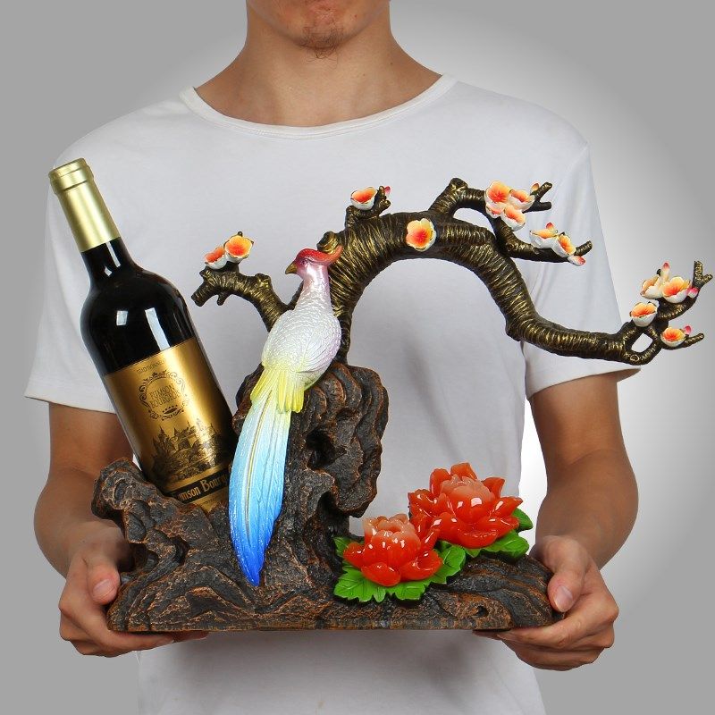 红酒架摆件欧式创意家用时尚花开富贵高脚酒柜装饰酒柜葡萄酒瓶架,家居饰品,装饰摆件,淘宝优惠券,粉丝福利购,淘宝优惠卷