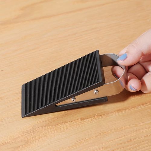 日式高档门塞不锈钢包边橡胶防风门阻升级版豪华门挡门塞子.5004