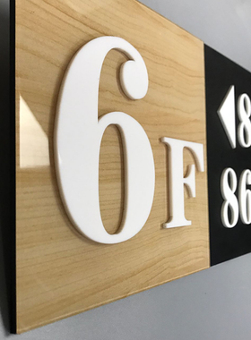 亚克力楼层指示牌数字索引牌个性商场酒店宾馆楼层指引牌电梯提示