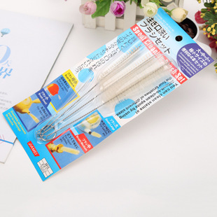 日式茶壶嘴细口刷套装刷奶瓶嘴清洁刷子小瓶口嘴刷厨房用刷清洗刷