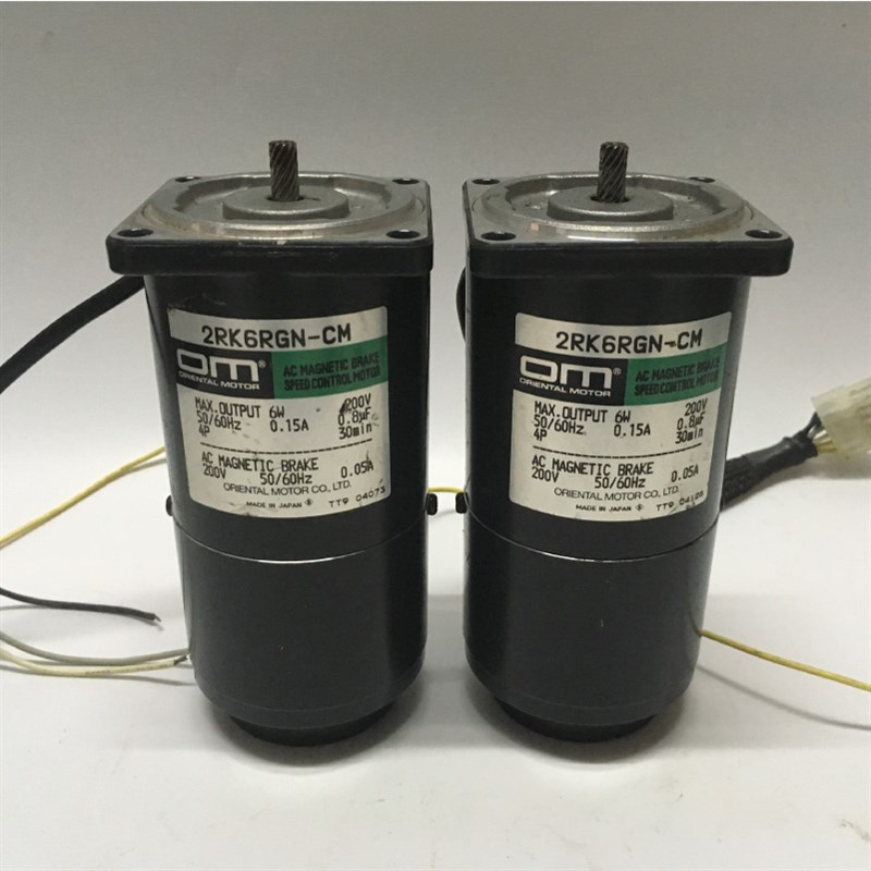 OM东方刹车电机2RK6RGNCM 6W220V单相调速刹车电机 200V制动电机