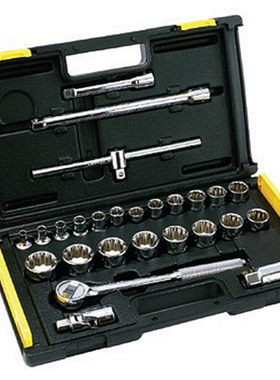 STANLEY/史丹利26件套12.5MM系列12角英制套筒套组86-478-22