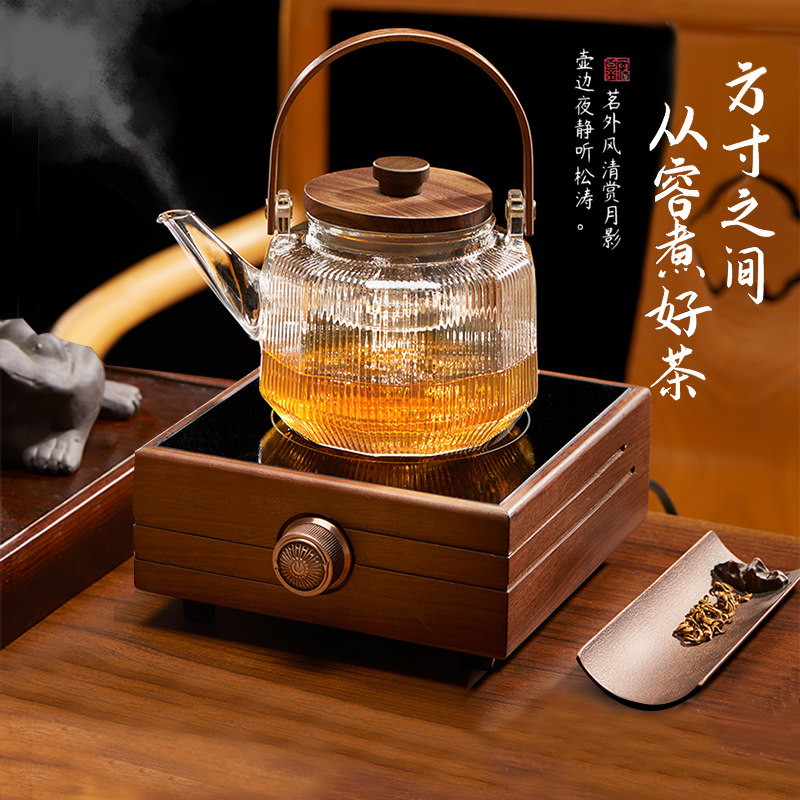 煮茶器茶水分离新款烧水壶泡茶专用茶具电热一体迷你电陶炉煮茶壶
