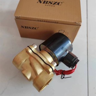 2W纯铜电磁阀 常闭型全铜电磁阀220V电动开关型 太阳能热水电磁阀