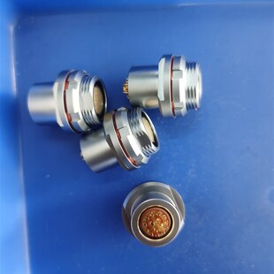 2F 费舍尔fischer104 2F 2-2芯多心连接器 防水密封插座 短款接口