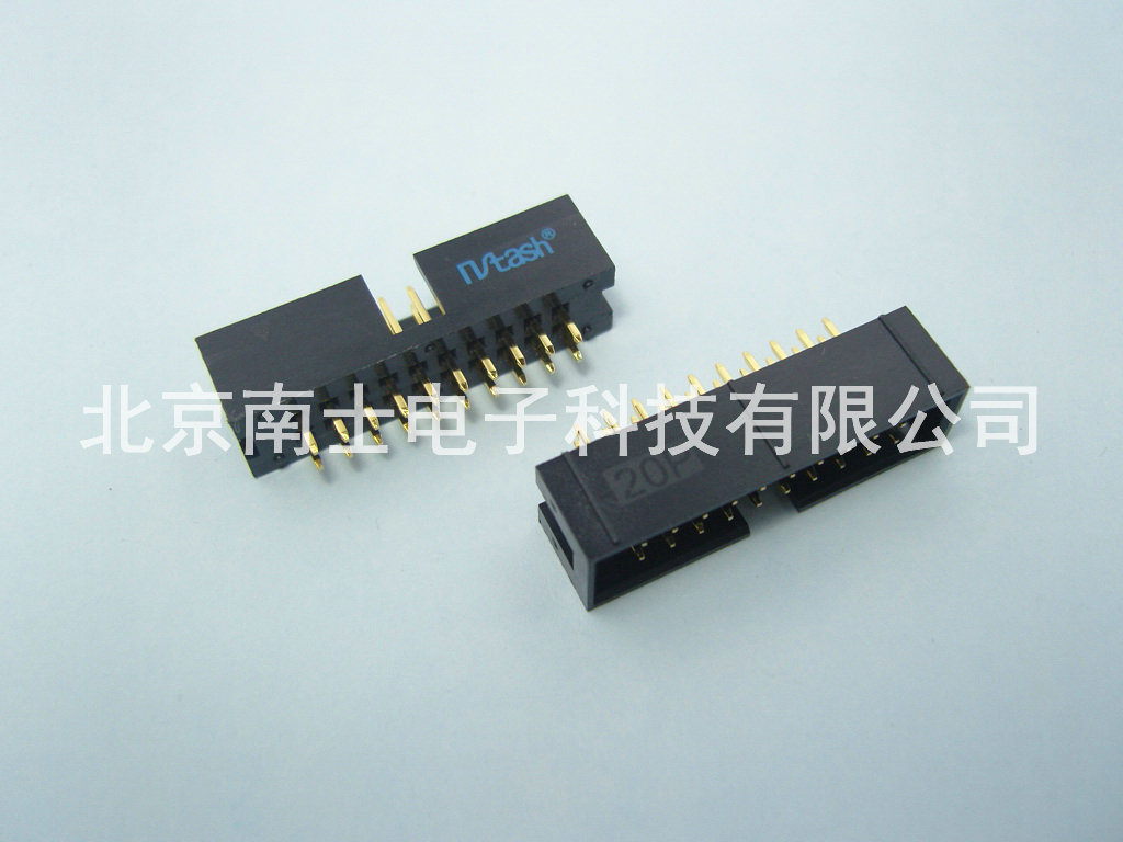 精工南士 DC3-20P 镀金 直针 简易牛角ISP接口JTAG插座2.54mm间距