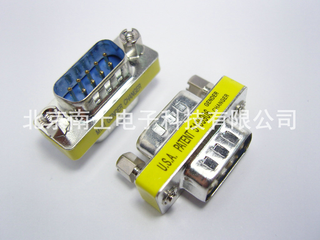 DB9 公转公 针转针 串口头 转接/转换头 COM口对接头 RS232直通