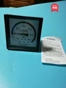 方形压力表苏州庆丰仪表-0.1-0.5 0.6 1 灭菌锅压力表