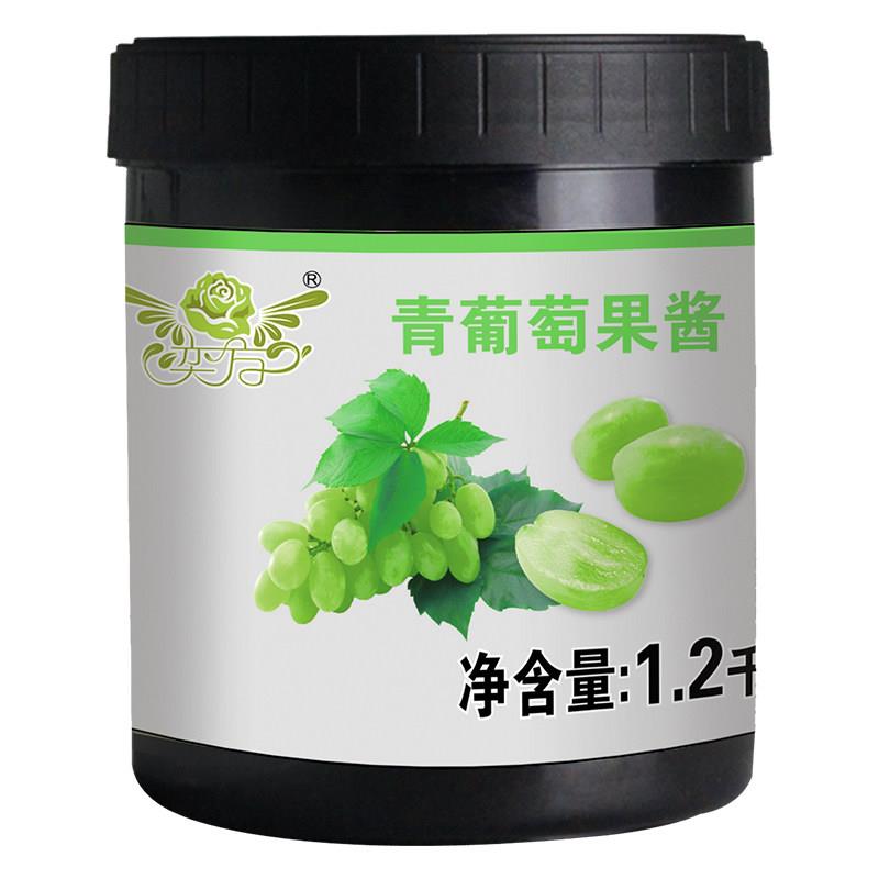 正宗奕方阳光玫瑰葡萄果酱1.2kg水果茶饮品浓浆青提汁果酱奶茶店