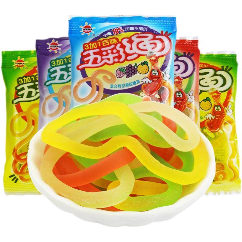 五彩绳软糖40包8090后儿时怀旧橡皮糖儿童网红糖果小零食,零食/坚果/特产,传统糖果,淘宝优惠券,粉丝福利购,淘宝优惠卷