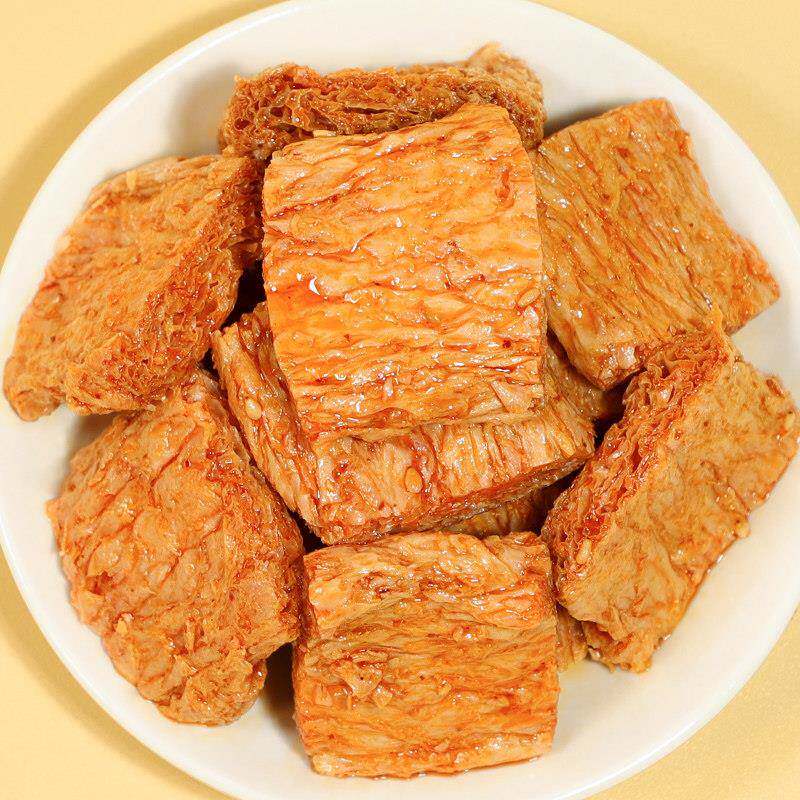 正宗解馋素肉小零食手撕素肉豆干制品辣条素牛肉素牛排解馋网红爆