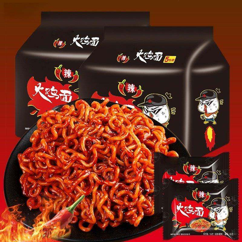 正宗同碗装泡面福超辣火鸡面116g袋装火鸡拉面泡面速食特辣网红泡