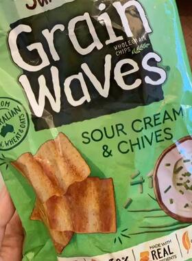 新货甜甜酱 进口Sunbites薯片140g包酸奶油谷物片休闲零食锅