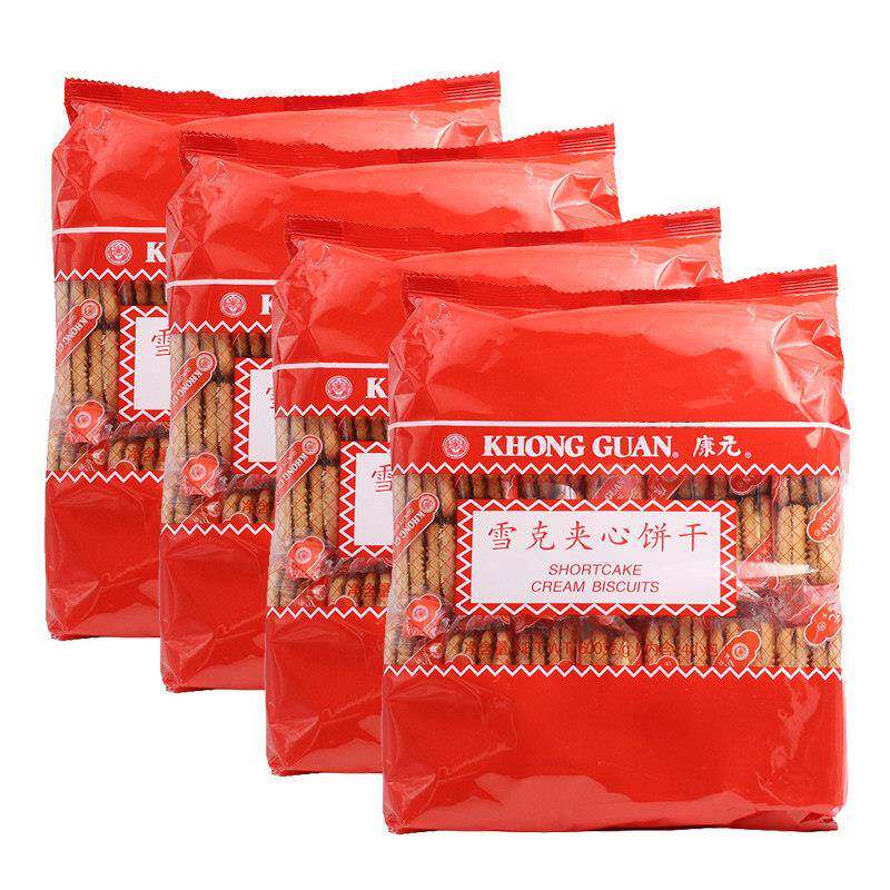 正宗老式夹心饼干康元雪克饼干夹心600g老式饼干提子柠檬奶油怀旧
