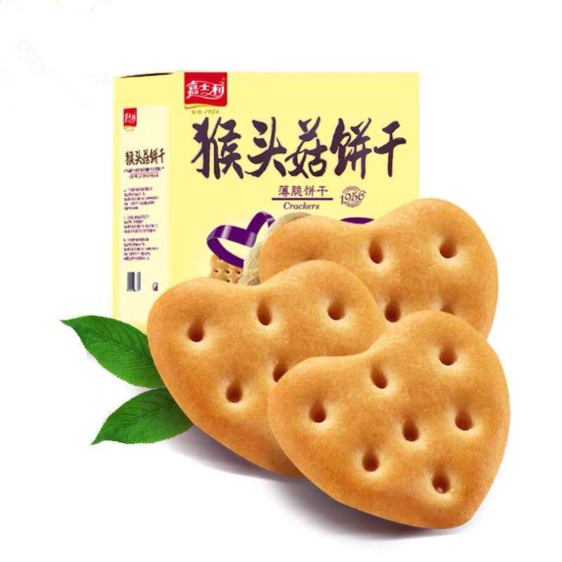 正宗猴头菇小饼干嘉士利猴头菇蛋旦薄脆红小豆薏米山药核桃酥王性