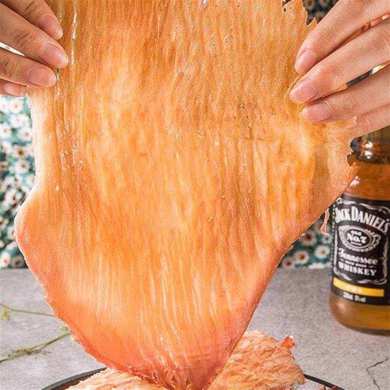 珠海特产果木碳烤散称手撕风琴鱿鱼片即食鱿鱼丝海味零食500g包邮