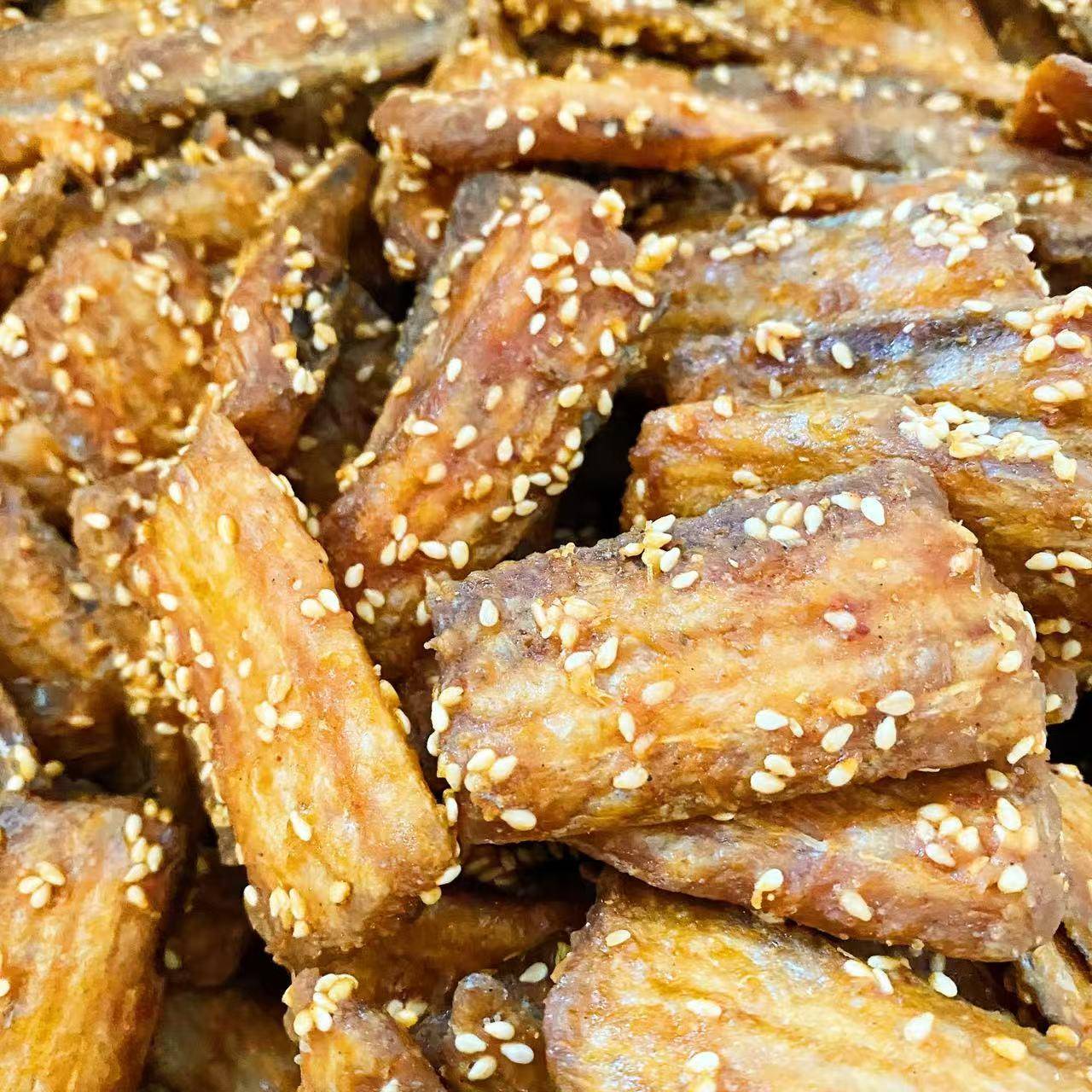 正宗开口酥芝麻香酥带鱼甜辣口味开袋即食零食小吃下酒菜追剧零食