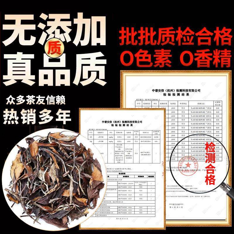 正宗鼎山鼎花香福鼎荒山老白茶寿眉散茶3斤收藏1500克包装老树白