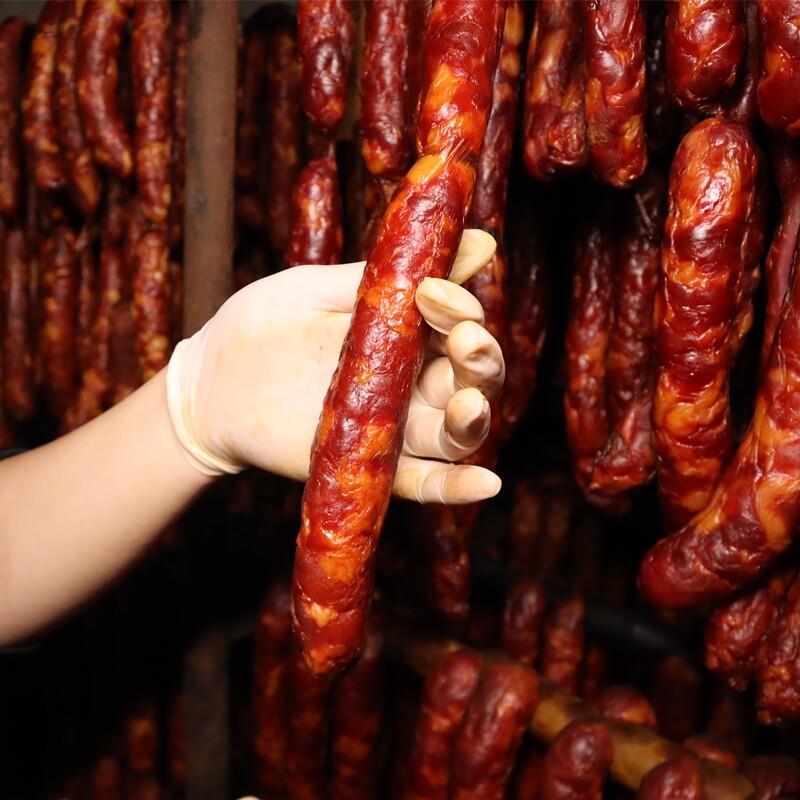 正宗三德子美食五香/广味/麻辣香肠500g*1袋 正宗四川特色腊肠腊图片