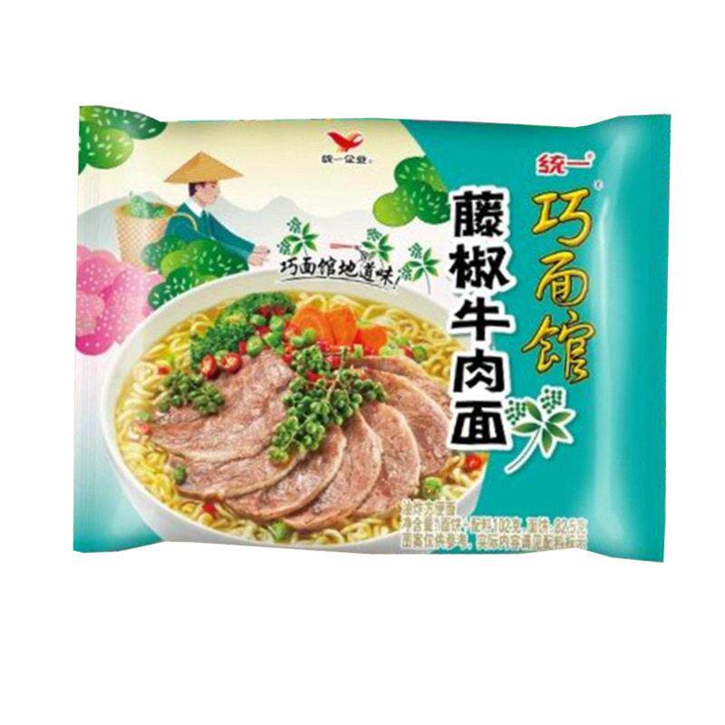 正宗老坛酸菜面袋装统一巧面馆川渝版泡椒老坛酸菜牛肉味多口味速