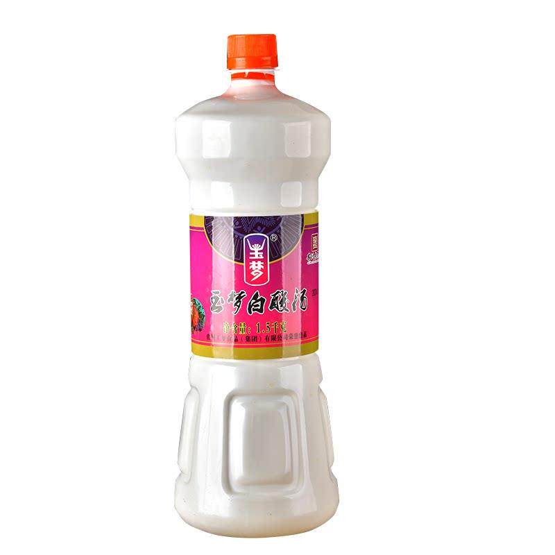正宗红酸汤火锅底料贵州特产玉梦凯里白酸汤1.5kg/桶火锅底料酸