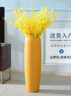 室内向日葵摆花奢瓶摆客厅插花大L026-101号落地轻件家居北欧风干