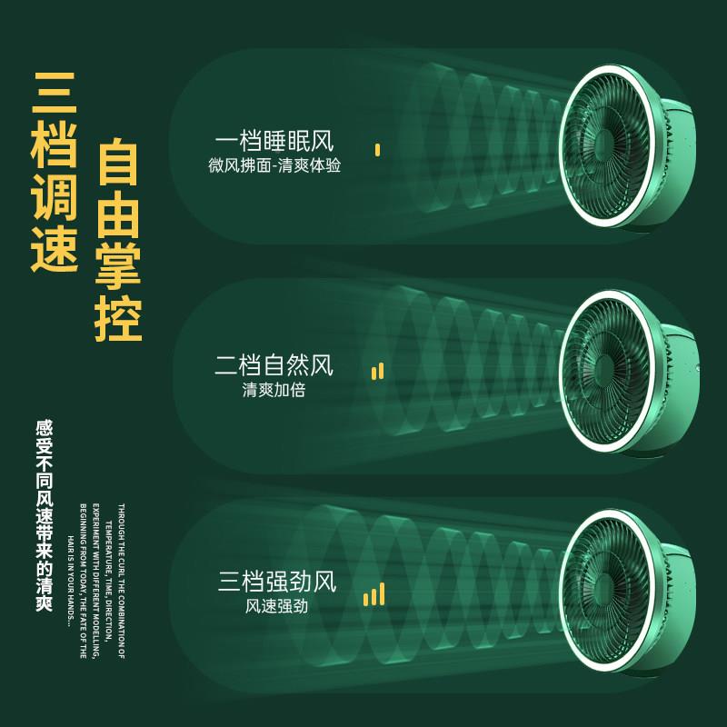 风扇携小55型扇可式床头线厨房厕所台挂立吊扇台式大风力无循环扇