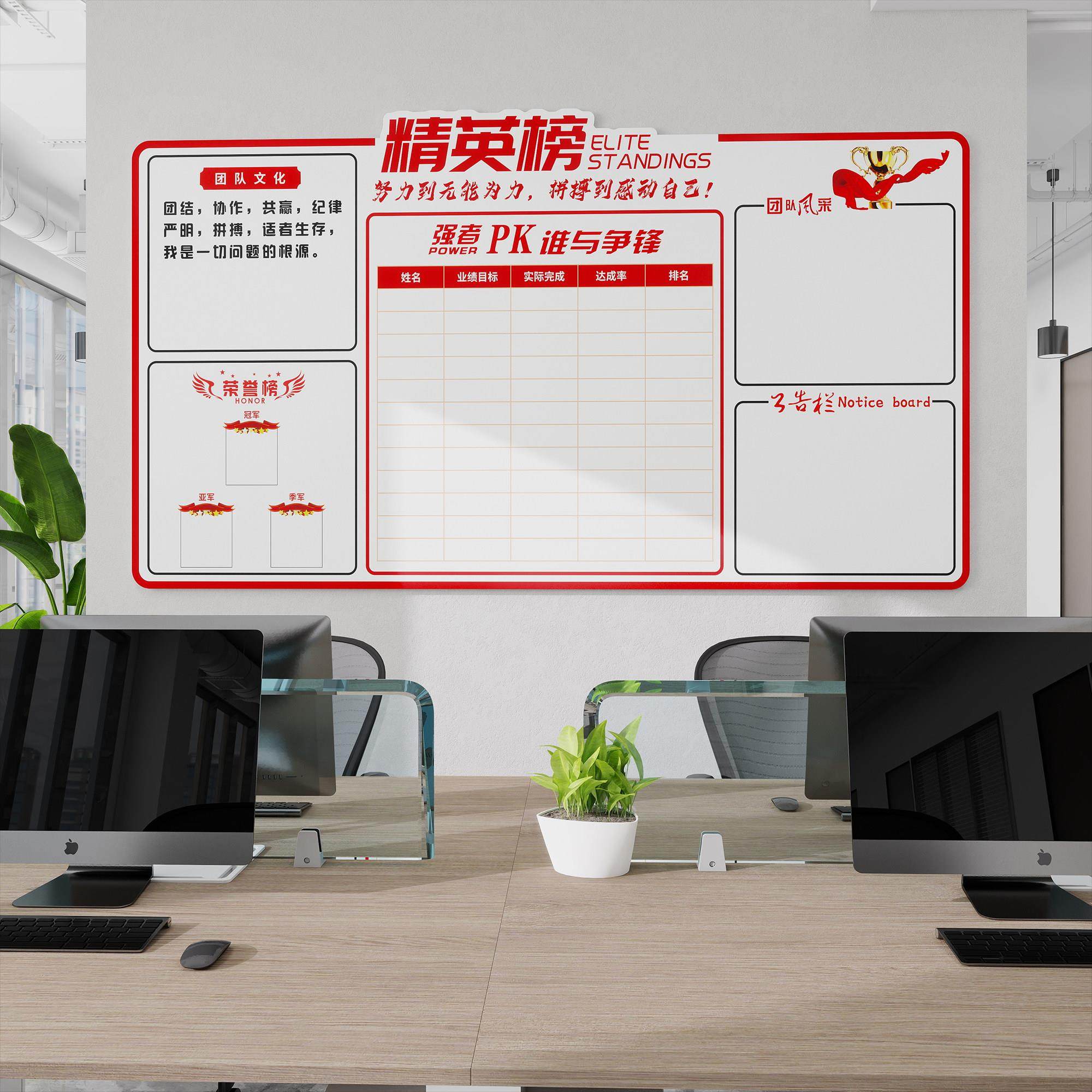 磁虎吸业绩QT11064展示板龙看榜板墙贴定员工销售业绩pk榜排行制,家居饰品,文化墙贴,淘宝优惠券,粉丝福利购,淘宝优惠卷