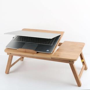 折叠笔记本床脑桌用小书桌上实49746木电质楠竹宿舍上铺床带散热