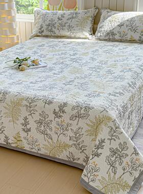 牛奶绒床盖202榻5新款毯加绒床暖盖榻米夹棉床单保秋冬珊瑚绒MS20