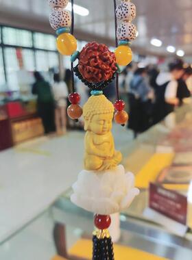 普山汽车挂件装饰汽车挂件小档佛高车后视镜男陀女85431安全汽挂