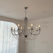 简别芮法式 吊灯包豪斯水晶吊灯复古蜡烛客厅大气BY409墅吊吊灯卧