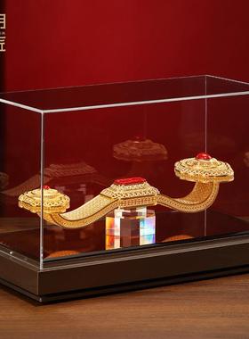 明大铜匠花丝吉祥如意铜摆饰公客厅招财办装饰HSRY-110乔迁新室居