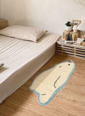 植DDxy250119 卡通鹅绒地毯可爱北极熊D簇绒卧室床边毯企客厅沙发