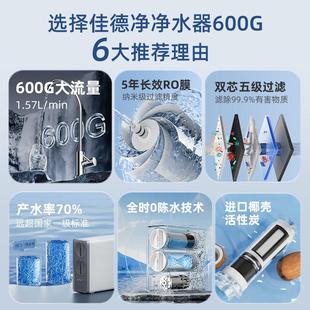 DDW 德净600G陈水净水器G PRO家用R反渗透佳过滤器 全国补贴零