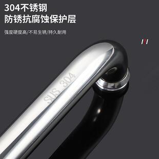 30不房锈钢浴室玻璃门拉手淋浴卫间移生门把手加4厚香彩（厨铜芯