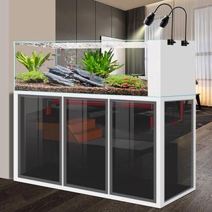 创用水缸白家超玻璃宇原生景观蓝寿溪流缸45鱼缸中 大型底滤侧溢