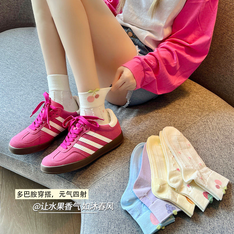 【5双装】女童春秋卡通中筒袜图片