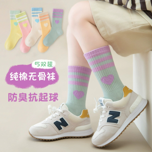 女童袜子春秋纯棉中大童小女孩公主秋冬宝宝儿童夏季 中筒潮袜秋冬