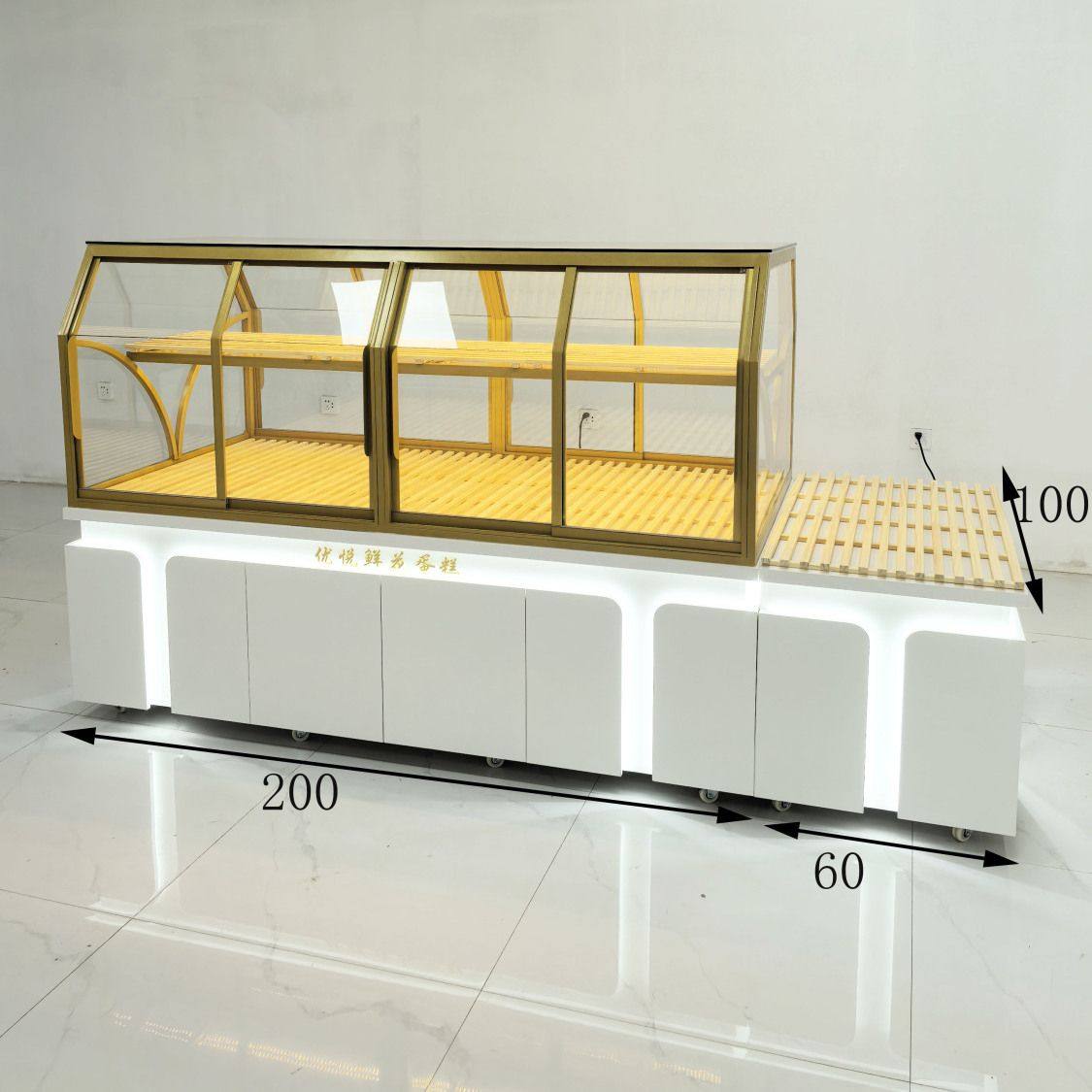 面包柜展示柜中岛柜边柜烘焙货架商用玻璃蛋糕糕点店模型柜样品柜