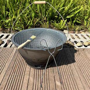 铸铁加厚火炉子家用小炭炉室内取暖烧炭煤木柴火锅炉烧烤炉煮茶炉