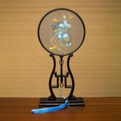 苏州刺绣扇子手工双面绣团扇中式 古风绣美宫扇汉服团扇特色礼物