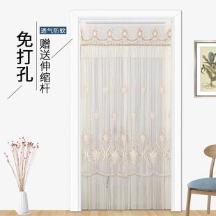 装饰纱门帘防蚊纱帘四季装饰隔断窗卧室厨房化妆室蕾丝门帘简约