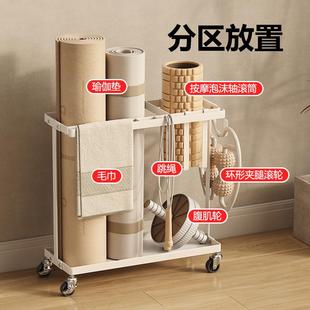 瑜伽垫LD18收纳筐带轮夹健工具器材收身纳神器运动器架械缝放置物