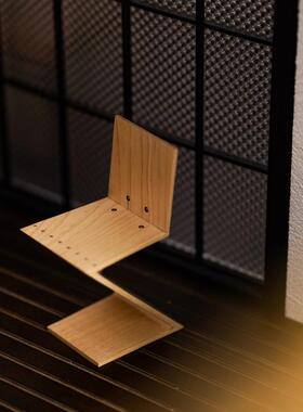 1948~1965迷你家具博物馆系列艺术设计摆件Z型椅子